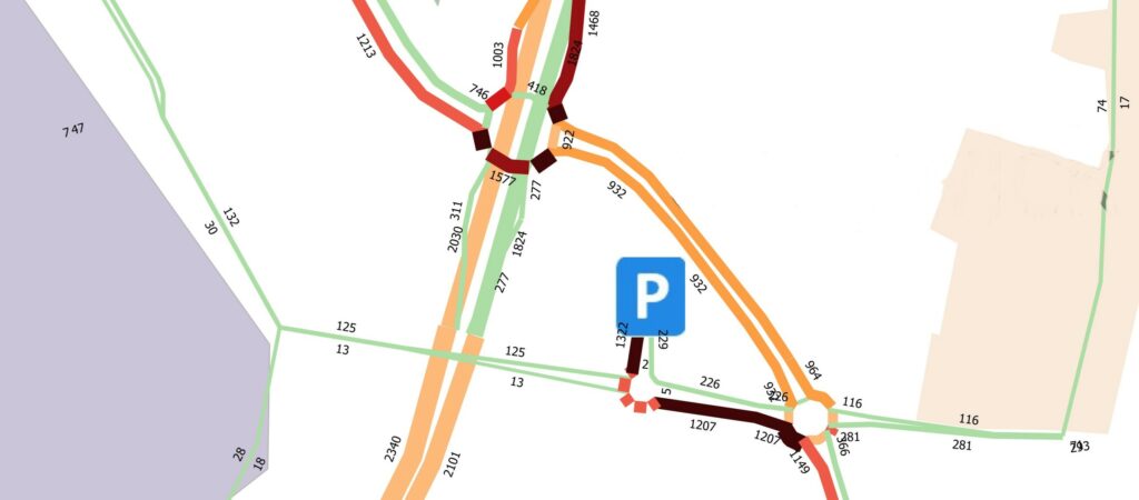 Traffic flow and park&ride