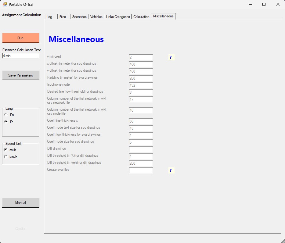 Q-Traf tab 7 - Miscellaneous