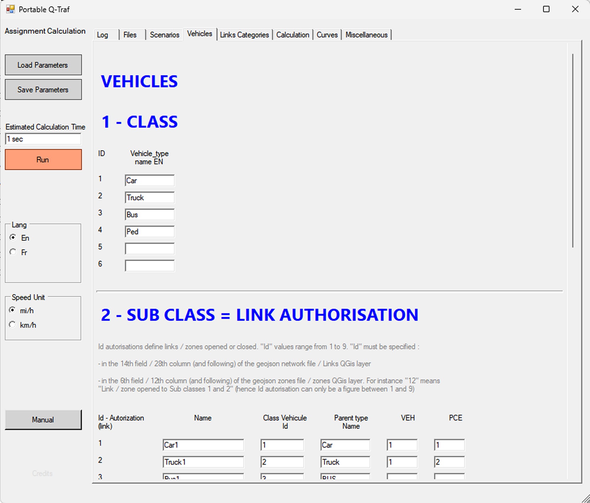 Q-Traf tab 4 - Vehicles Q-Traf tab 4 - Vehicles