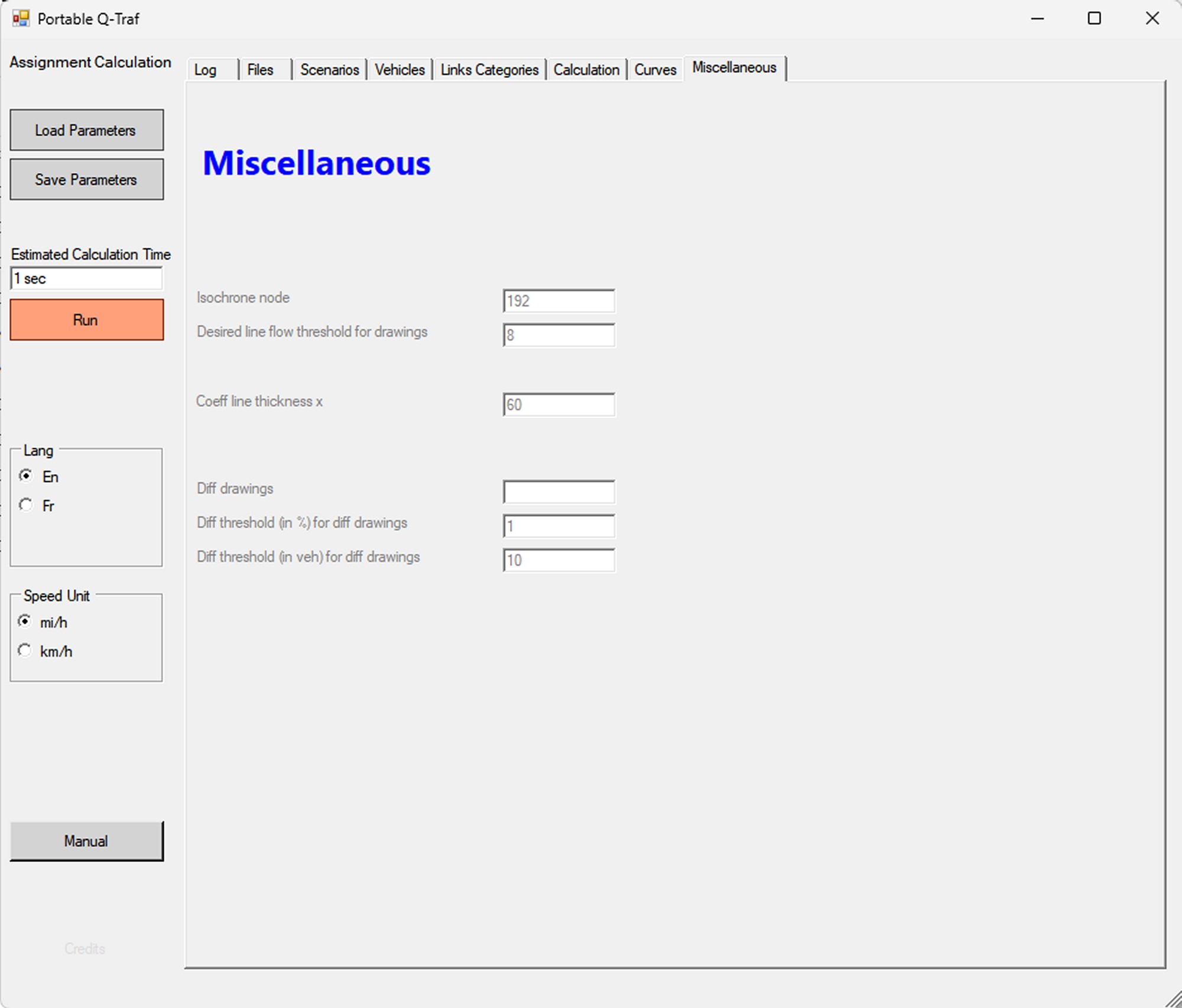 Q-Traf tab 7 - Miscellaneous Q-Traf tab 8 - Miscellaneous