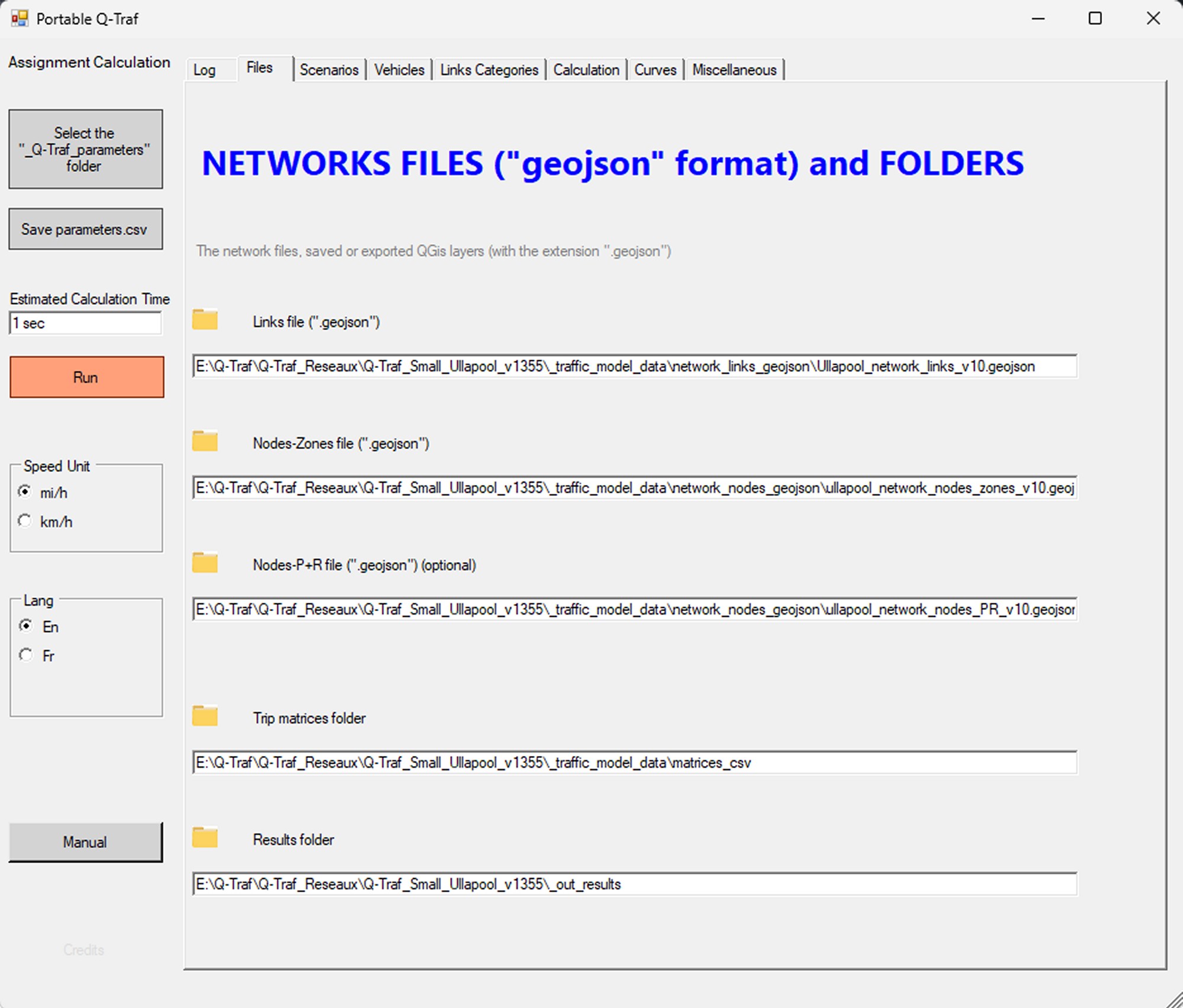 Q-Traf tab 2 - Network Files Q-Traf tab 2 - Network Files