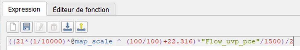 QGis traffic flow layer - Graphic properties - Offset