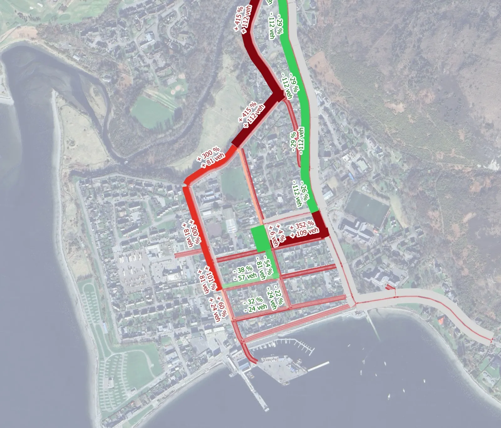 Ullapool case - Network and traffic flow map Ullapool case - Network and traffic flow map